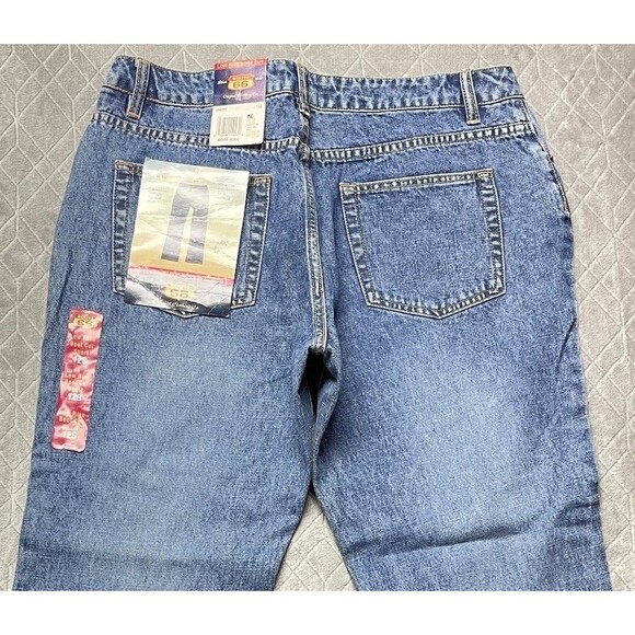 Vintage Route 66 *Sold at K-Mart * Y2K Women's LowRise Bootcut Jeans Sz 12 Short - Picture 3 of 13